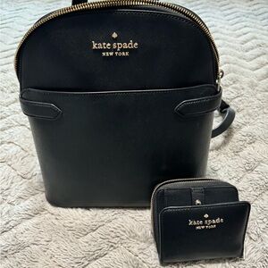 Kate spade backpack and wallet